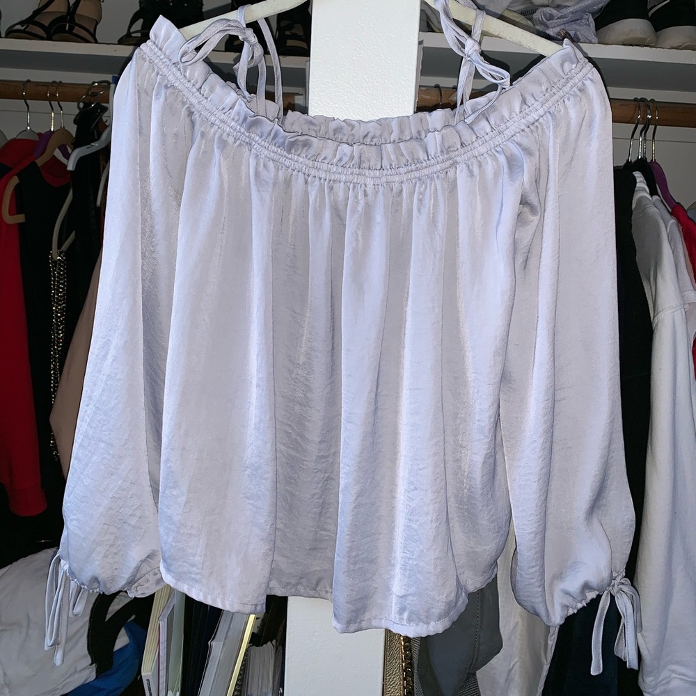 off the shoulder bow top
